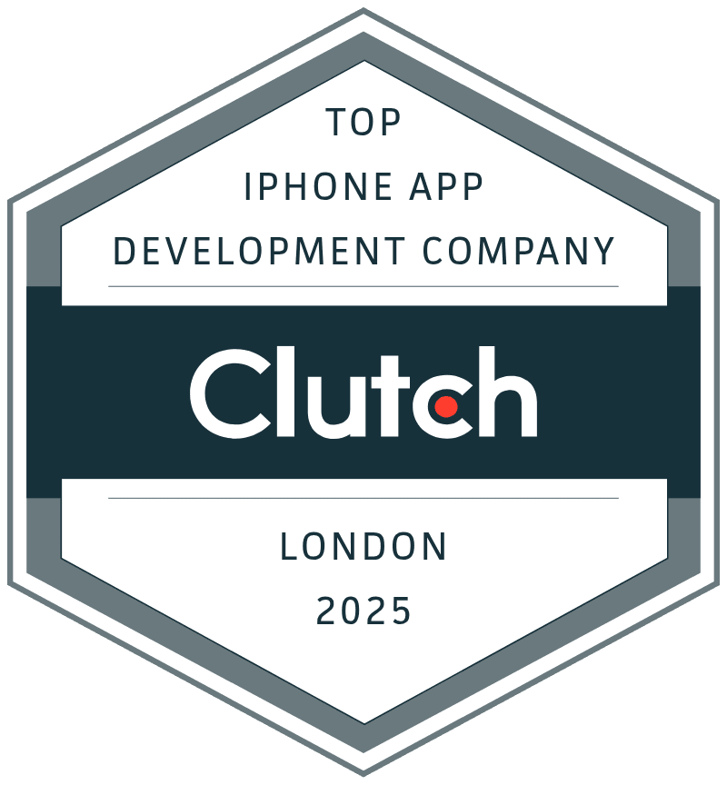 Clutch badge listing Techsleight Labs as a top iPhone app development company in London
